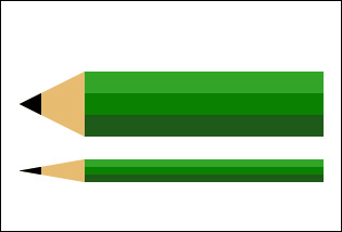 長方形ツールで鉛筆を作る イラレクラブ M School 公式ブログ 短期集中講座のアドビ認定校 企業研修も