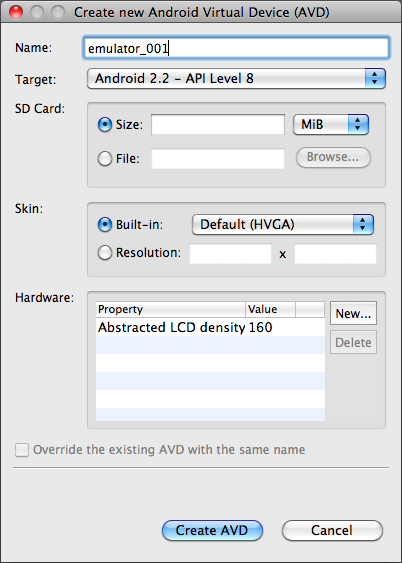 Android SDK and AVD Manager